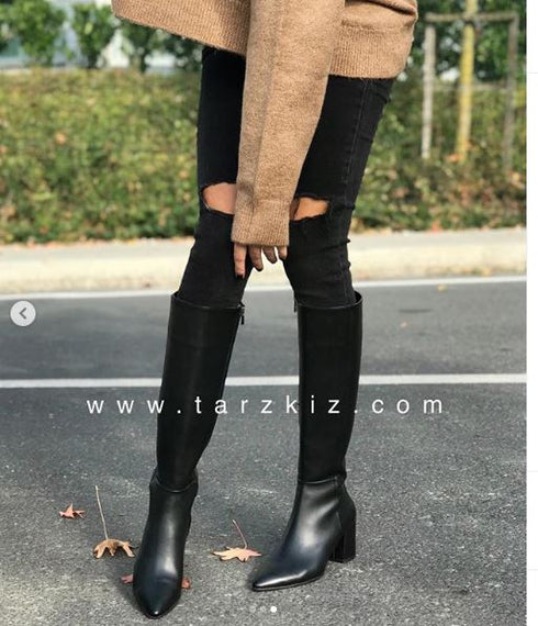 VENÜS SİYAH ÇİZME